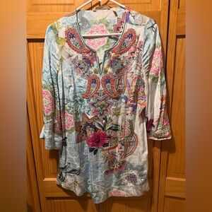 Soft Surroundings Multicolor Floral Tunic